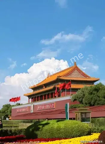 天安门广场搭建年号台